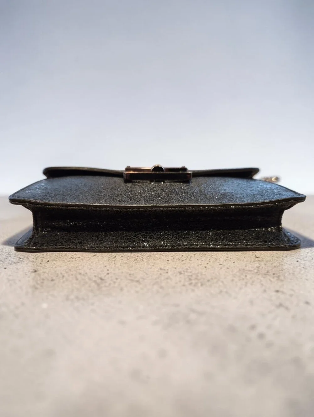 MARC BY MARC JACOBS JANE AT THE DISCO METALLIC LEATHER CROSSBODY CLUTCH